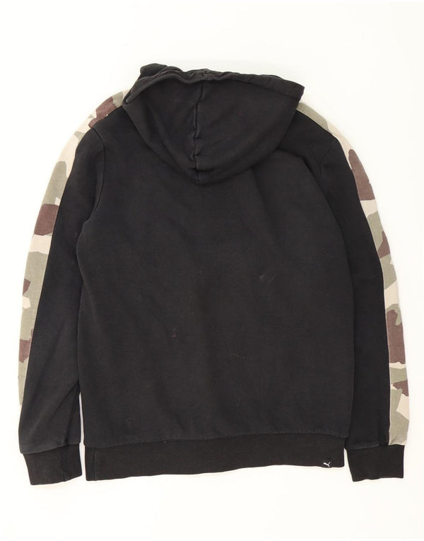 Puma Sweat à Capuche Graphic Zip Homme Noir Moyen Camouflage Coton
