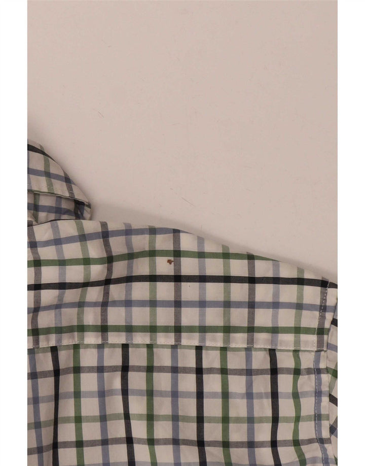Barbour Chemise Coupe Ajustée Homme Coton Blanc Moyen