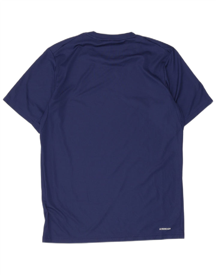 ADIDAS Hommes Aeroready T-Shirt Haut Petit Bleu Marine Polyester