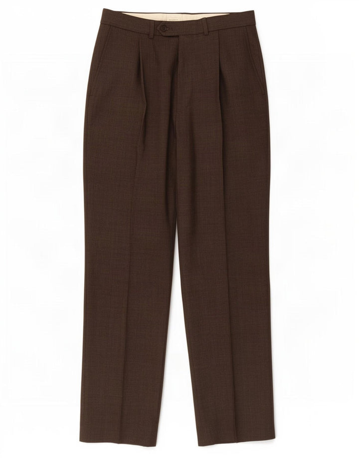 Marks & Spencer Pantalon de costume pour homme W32 L31 Marron Polyester