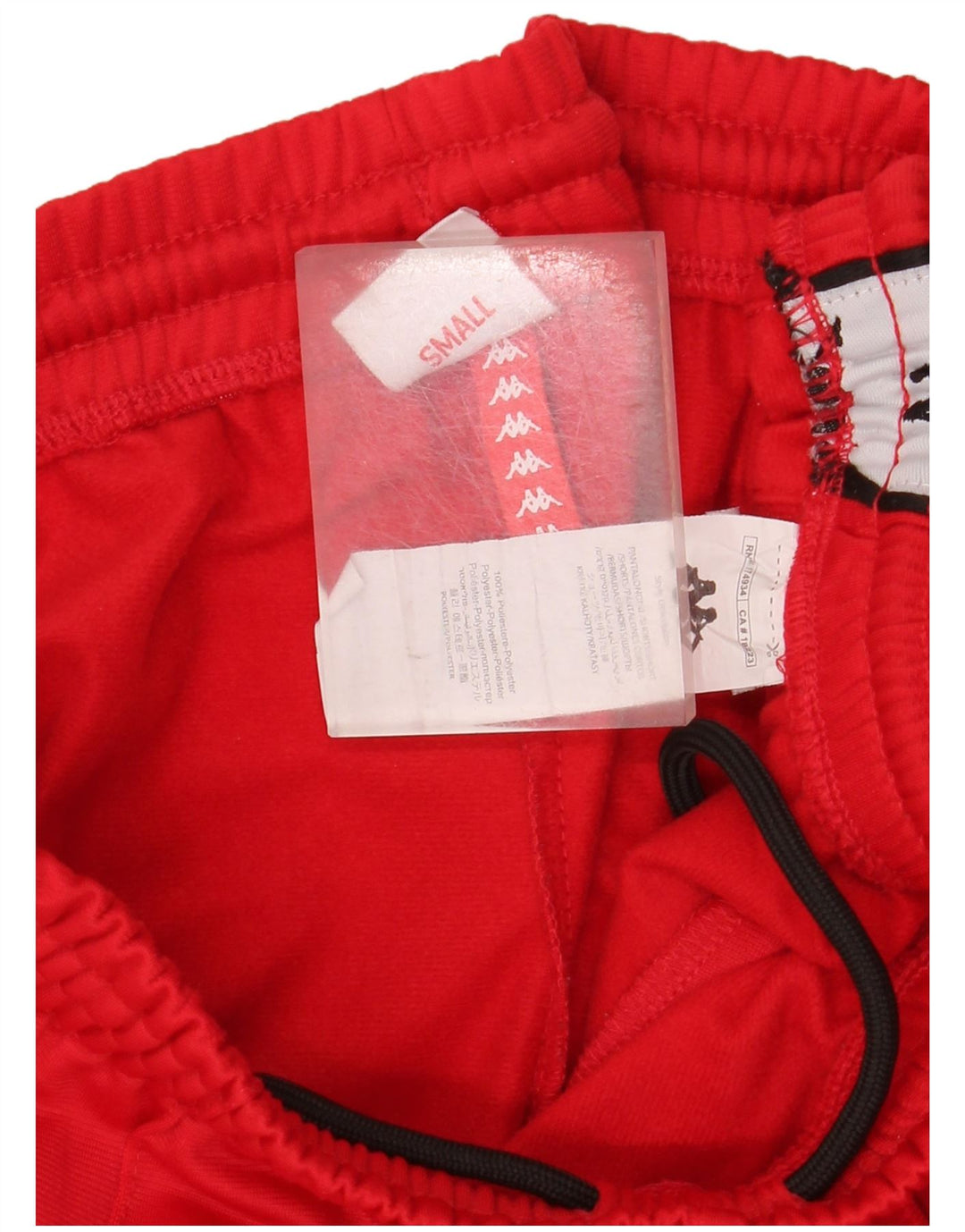 Kappa Pantalon de Survêtement Graphique Homme Petit Rouge Polyester Colorblock