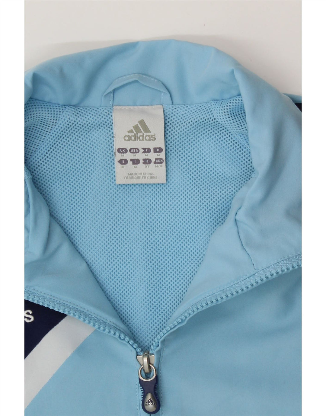 ADIDAS Veste de survêtement pour homme en polyester color block bleu moyen