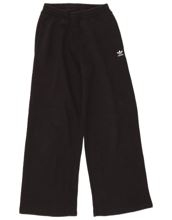 Adidas Pantalon de survêtement large pour femme UK 8/10 Petit coton noir