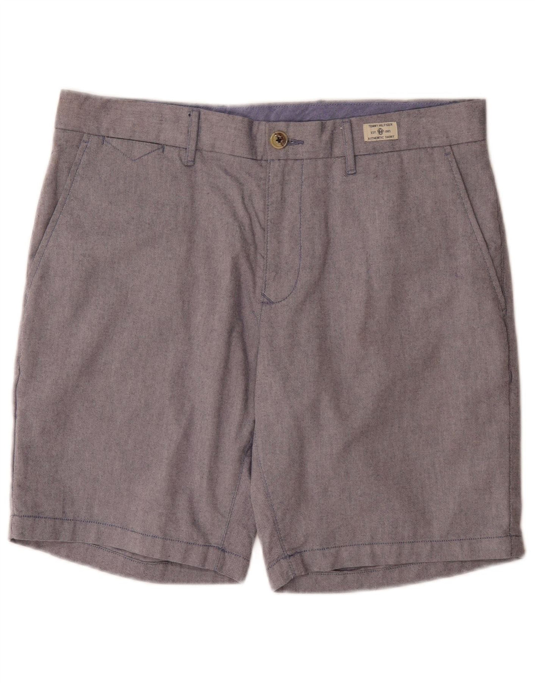 Tommy Hilfiger Short Chino Regular Homme W34 Grand Bleu Coton
