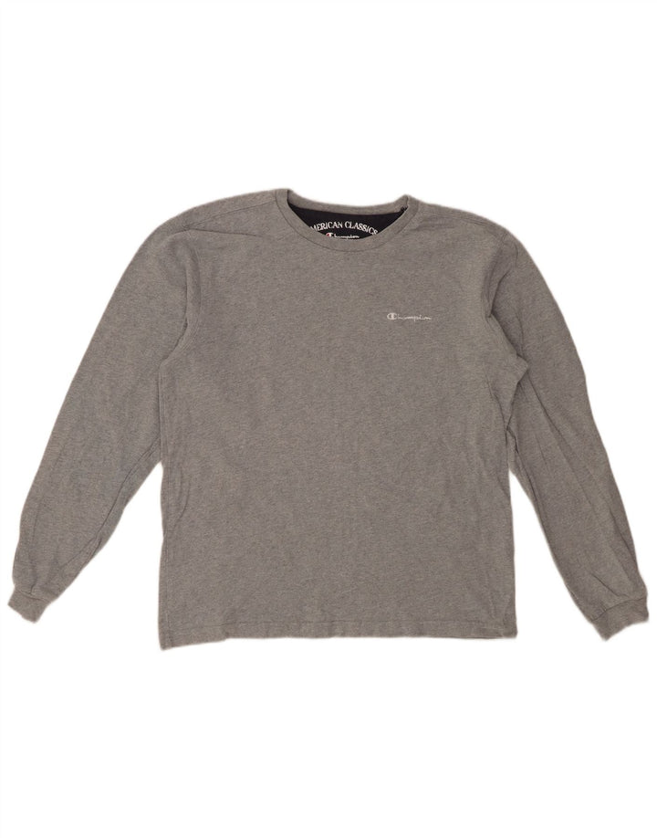 Champion Haut à manches longues pour femme UK 44 Gris moyen Coton
