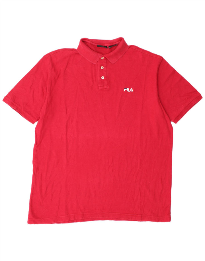Fila Polo Homme XL Rouge Coton
