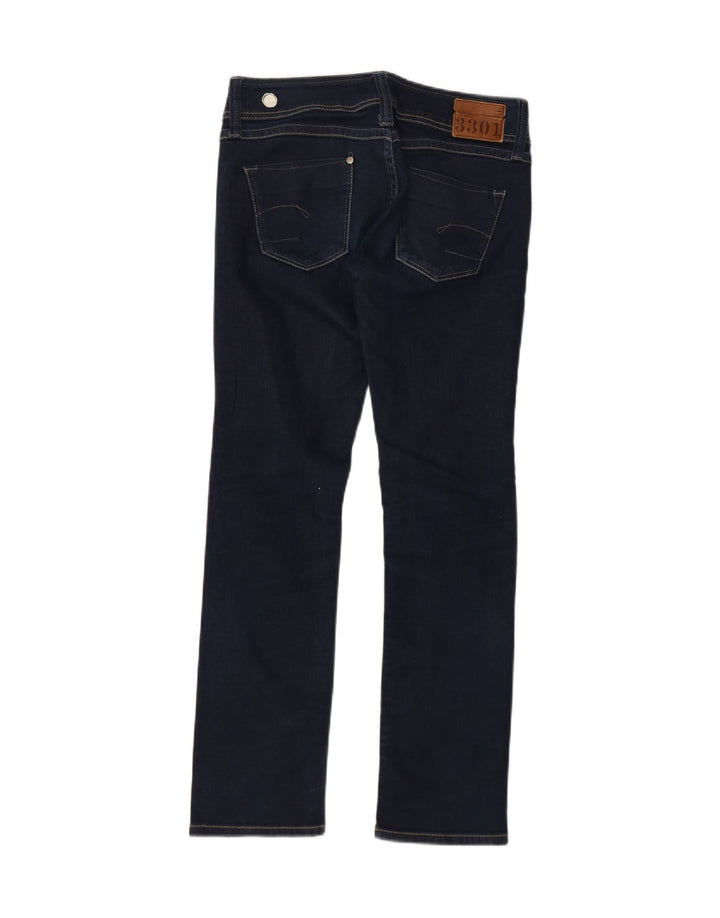 G-STAR Womens Straight Jeans  W30 L29 Navy Blue Cotton