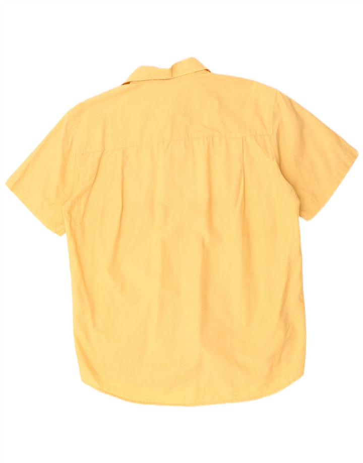 LEVI'S Chemise à Manches Courtes Homme Jaune Moyen Carreaux Coton