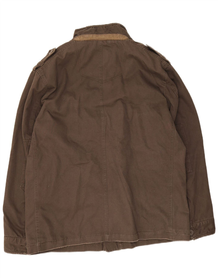 Fat Face Veste utilitaire pour homme UK 42 XL Marron Coton