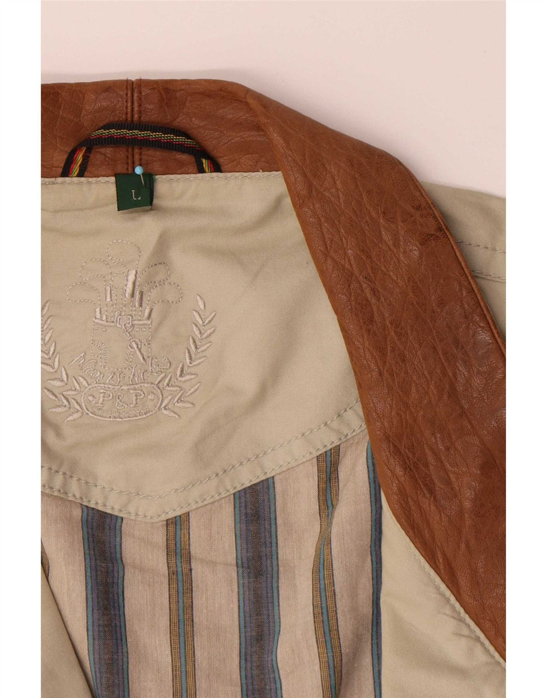 veste utilitaire homme vintage UK 40 Grand coton beige