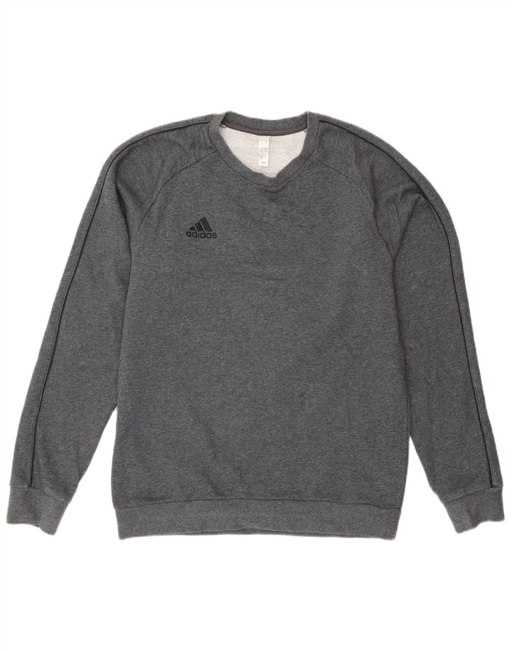 Adidas Sweat-Shirt Homme Gris Moyen Coton