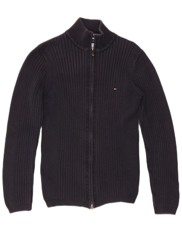 Tommy Hilfiger Cardigan pour femme en coton bleu marine moyen UK 12