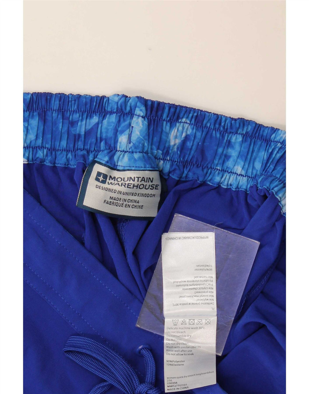 Mountain Warehouse Short de bain pour femme UK 14 Large Bleu Polyester