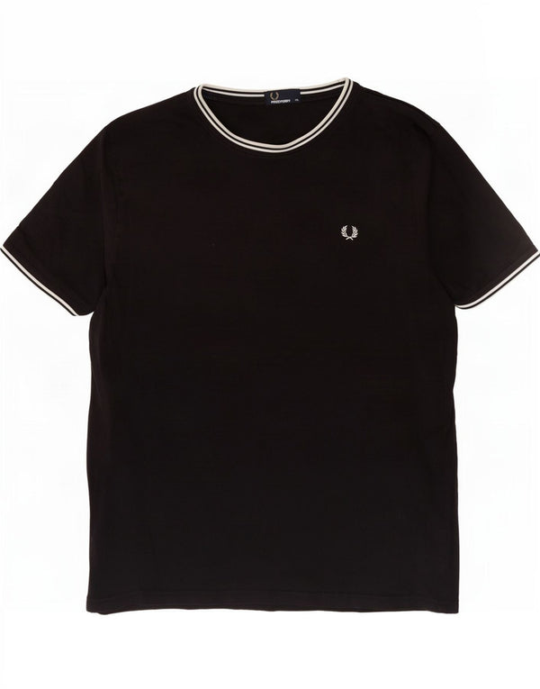 Fred Perry T-Shirt Homme Haut 2XL Noir Coton