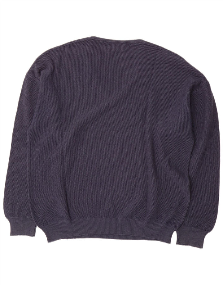 Il Granchio Pull Col V Homme Bleu Marine Moyen