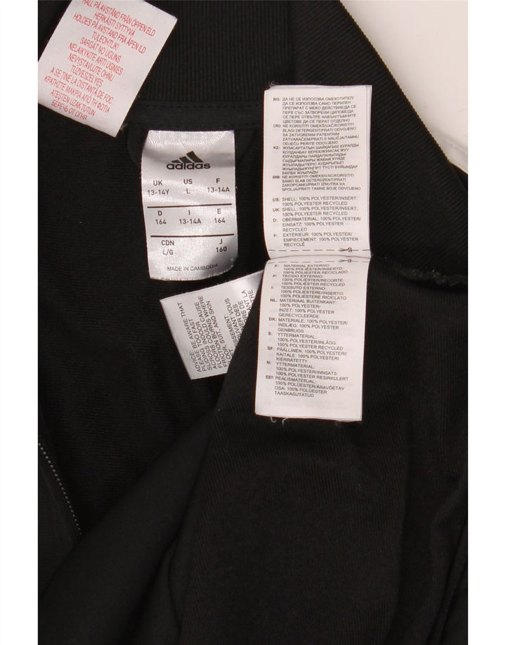 Veste de survêtement Adidas Garçon 13-14 ans Noir Polyester