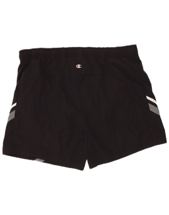 CHAMPION Short de Bain Homme Large Noir Colorblock Polyester