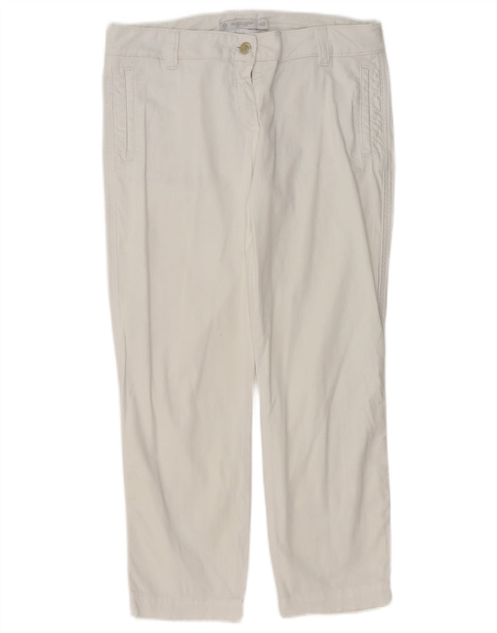 NORTH SAILS Pantalon court droit pour femme EU 42 Large W32 L24 Blanc