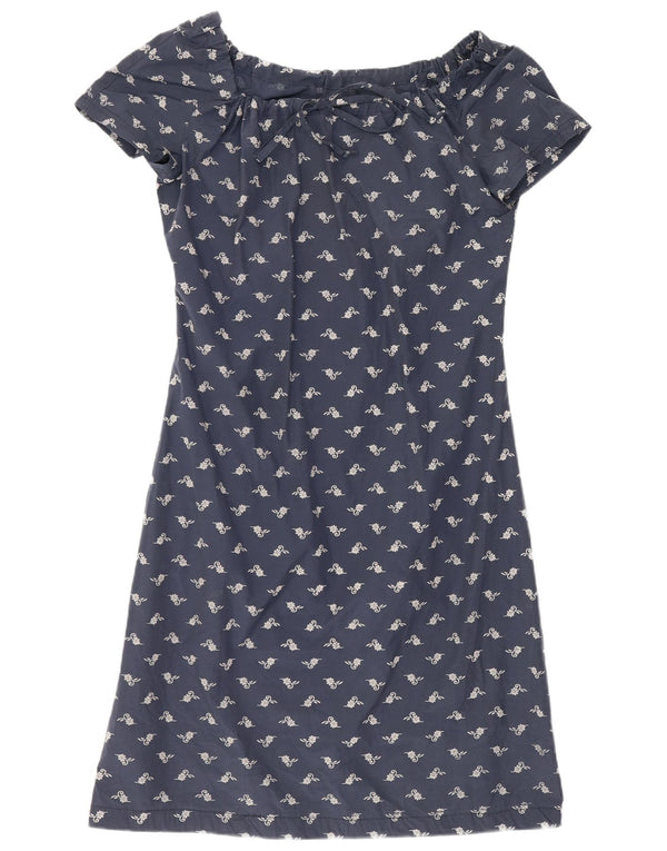 Superga Robe à épaules dénudées pour femme UK 8 Small Bleu marine