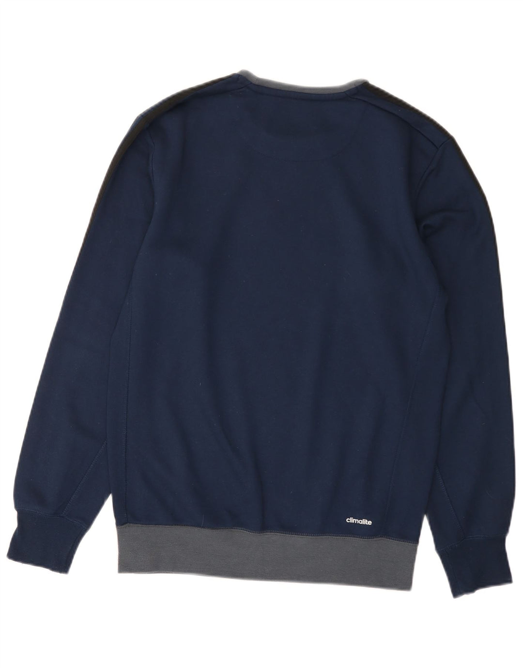 Adidas Climalite Sweatshirt Jumper Petit Bleu Colorblock Polyester
