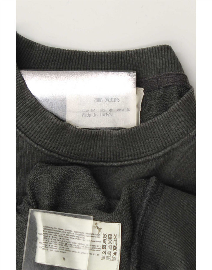 Zara Homme Sweatshirt Jumper XS Gris Coton