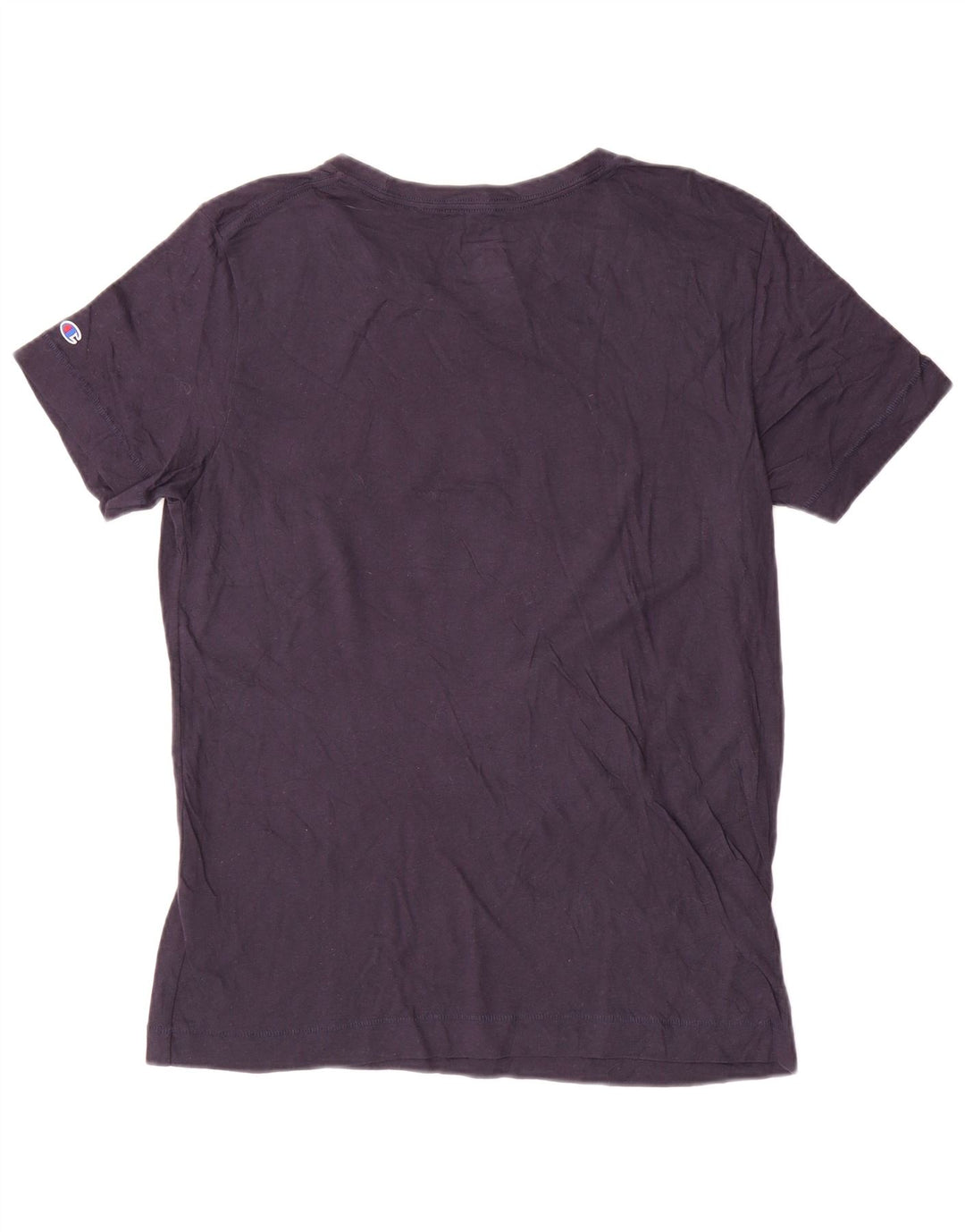 Champion Womens Notre Dame Graphic T-Shirt Top UK 16 Large Bleu Marine Coton