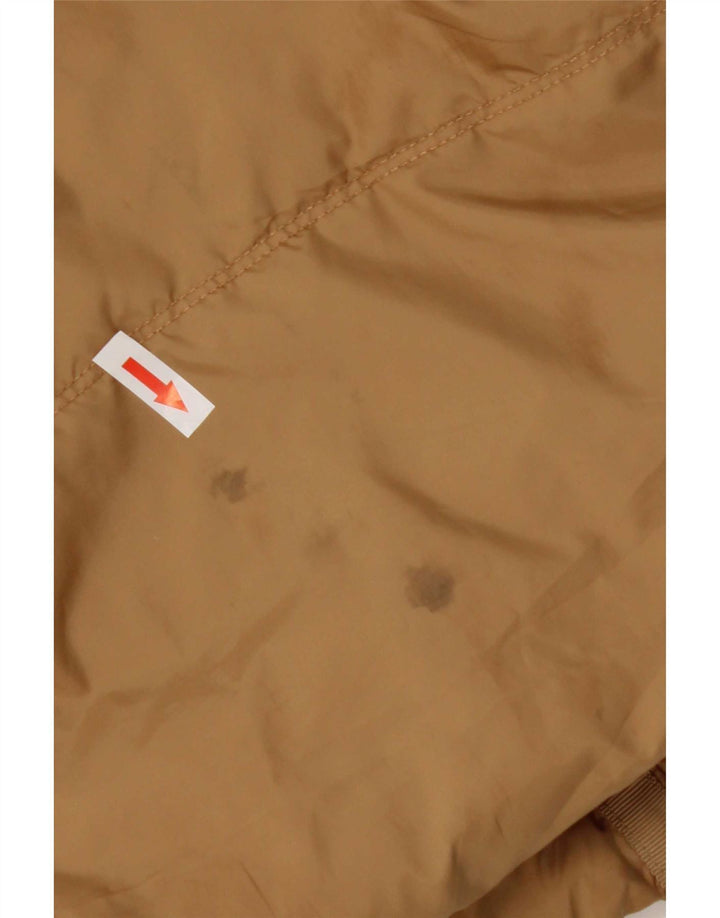 Tommy Hilfiger Manteau rembourré à capuche pour femme UK 10 Petit Marron Polyester