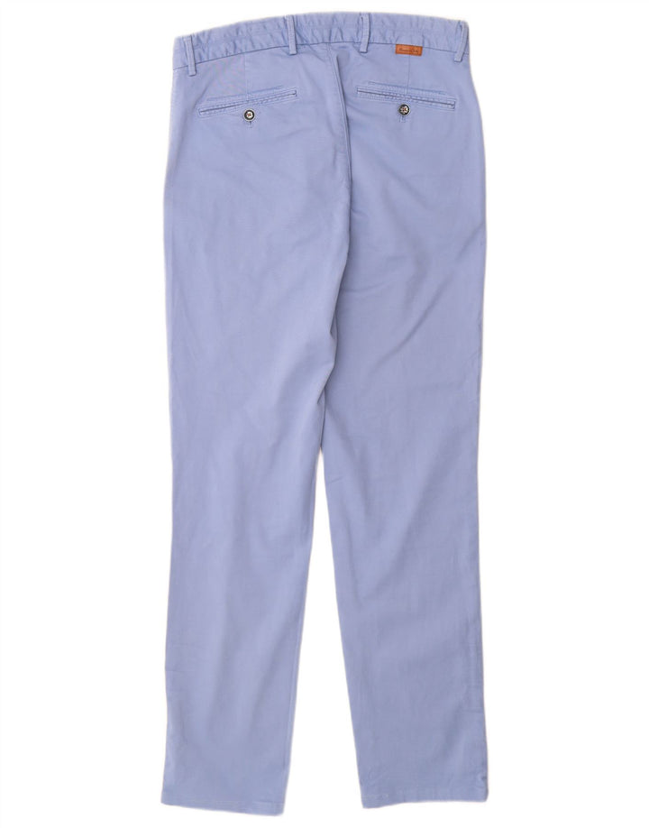 MASSIMO DUTTI Pantalon chino coupe slim pour homme EU 38 Small W30 L30 Bleu