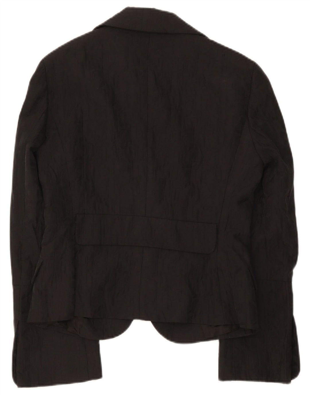 Max & Co. Veste blazer à 2 boutons pour femme UK 14 Large Noir Coton