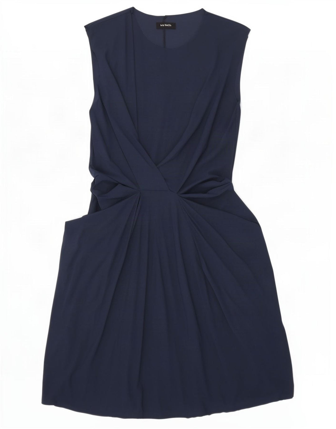 Max&Co. Robe trapèze sans manches pour femme UK 44 Large Bleu Marine Polyamide
