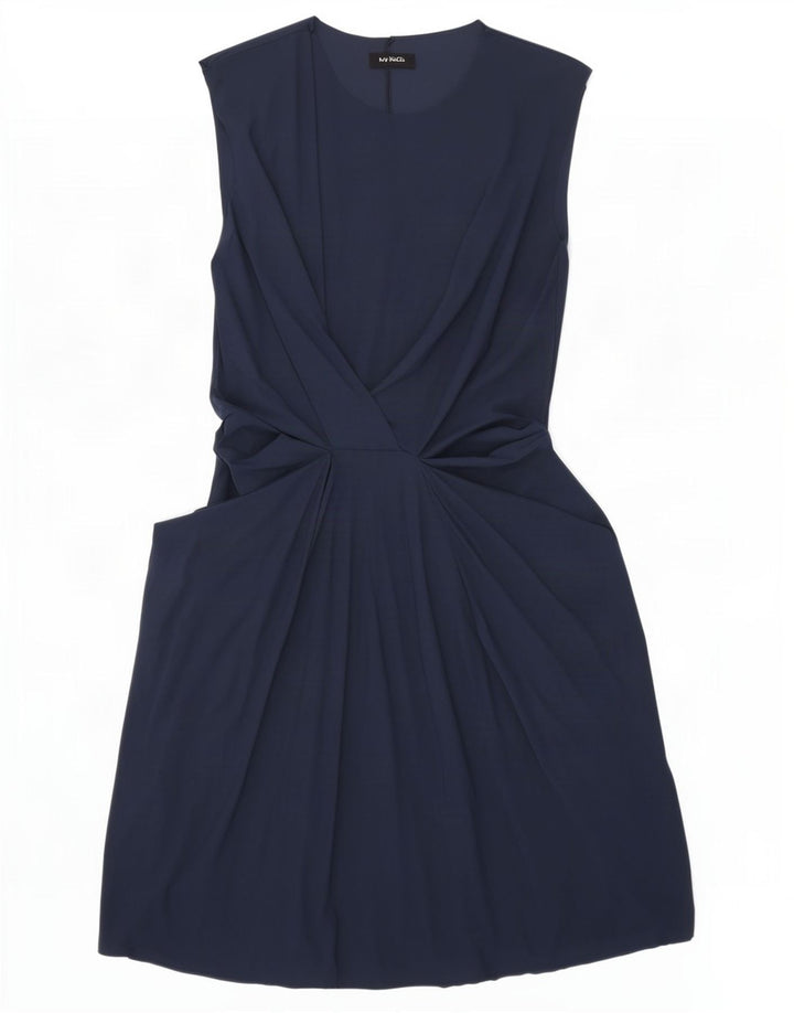 Max&Co. Robe trapèze sans manches pour femme UK 44 Large Bleu Marine Polyamide