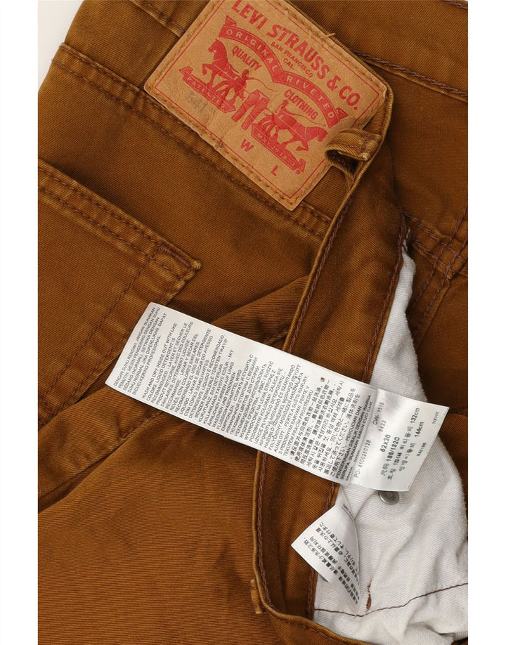 Levi's Pantalon Droit 541 Casual W52 L30 Homme Marron Coton