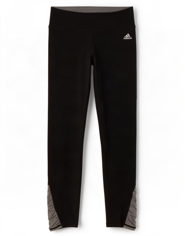 Adidas Legging Dri Fit pour femme UK 8/10 Petit Noir Polyester Colorblock
