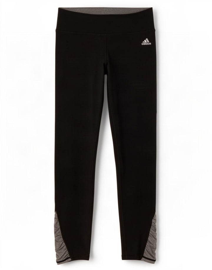 Adidas Legging Dri Fit pour femme UK 8/10 Petit Noir Polyester Colorblock
