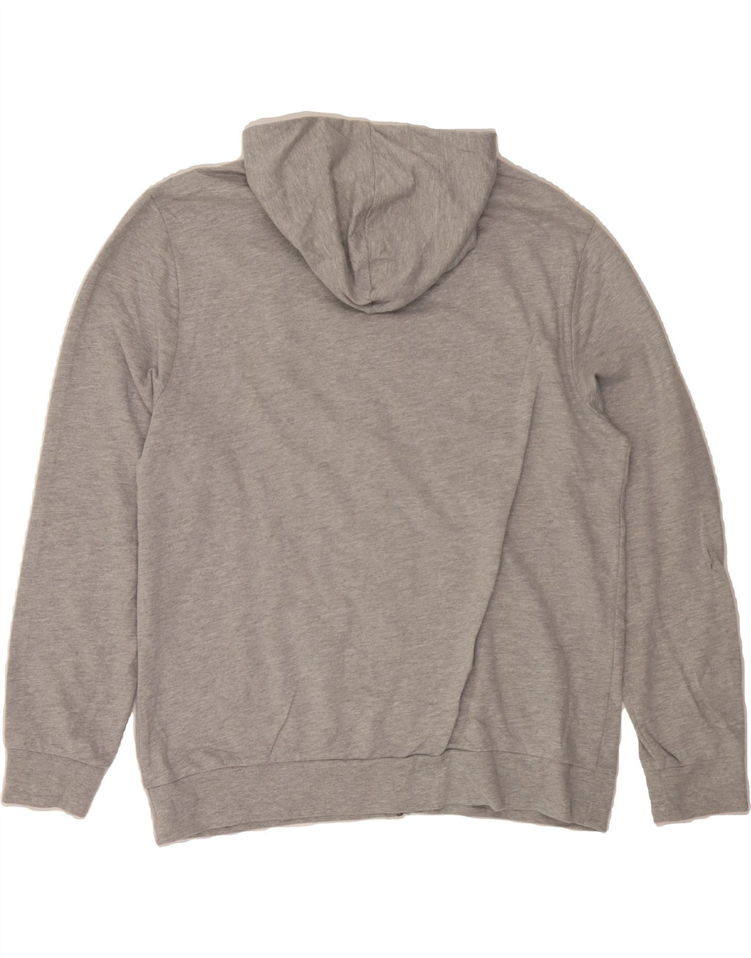 IZOD Mens Zip Hoodie Sweater Large Grey Cotton Vintage Izod and Second-Hand Izod from Messina Hembry 