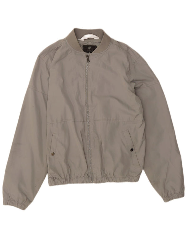 Marks & Spencer Veste Bomber Homme UK 40 Large Gris Polyester