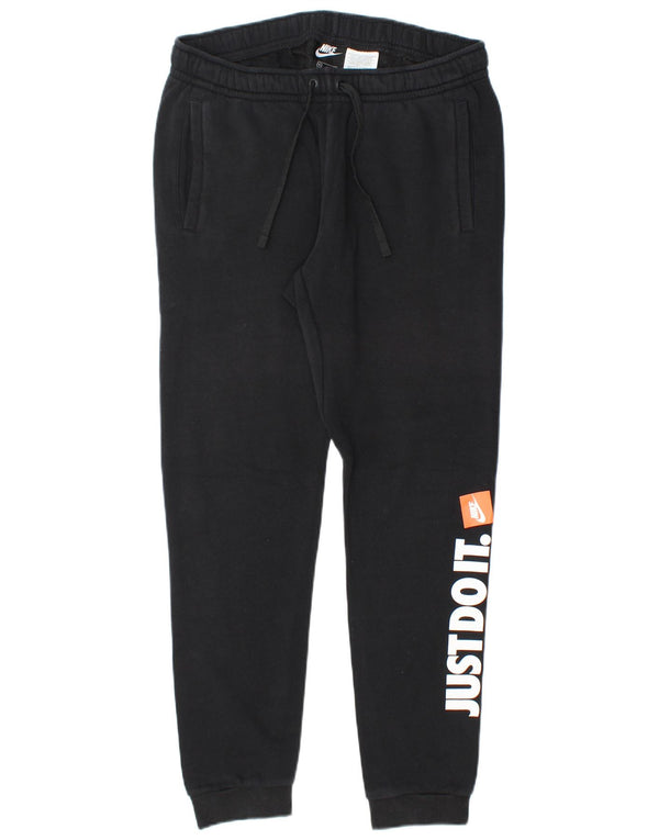 Nike Pantalon de survêtement graphique pour homme en coton noir moyen