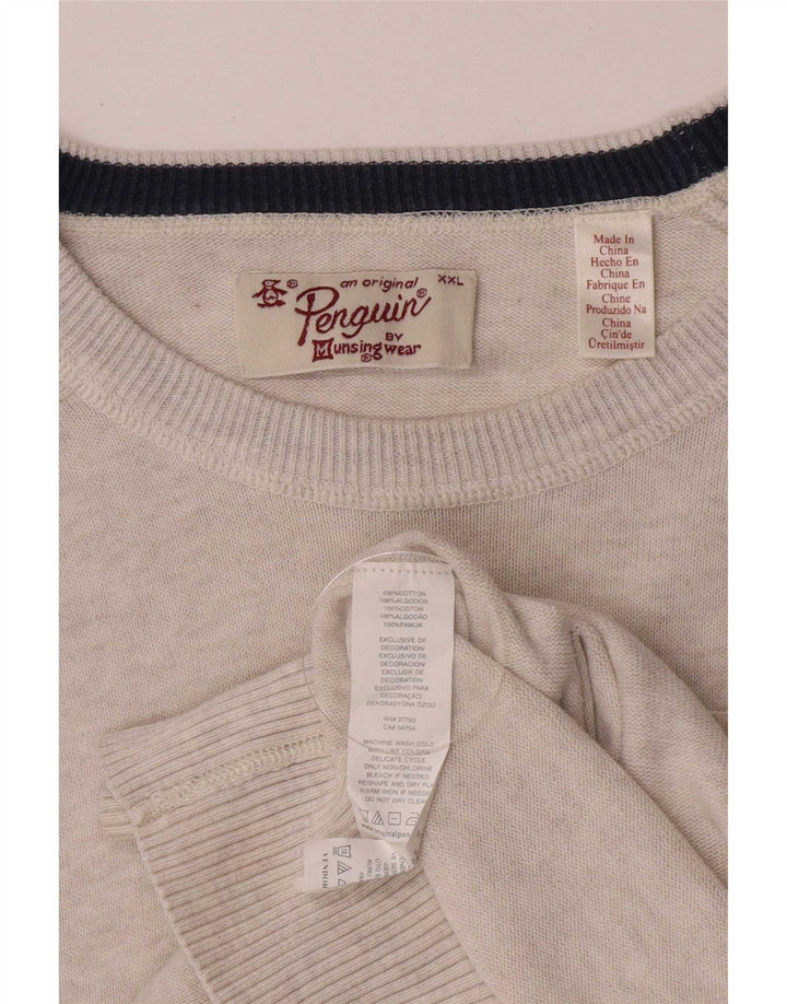 Penguin Pull col bateau pour homme 2XL Gris Coton