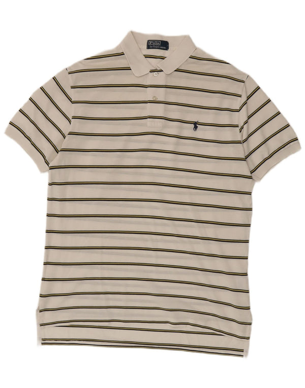 Polo Ralph Lauren Polo Homme Grand Coton Rayé Blanc