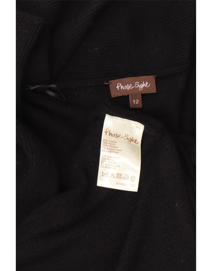 Phase Eight Cardigan ouvert long pour femme UK 12 Noir moyen