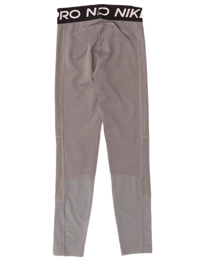 NIKE Legging Dri Fit Graphic pour fille 12-13 ans - Grand color block gris