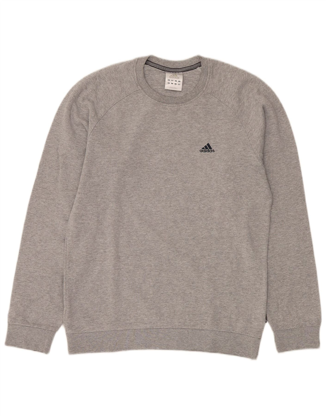 ADIDAS Sweat-shirt pour hommes, petit, gris, coton