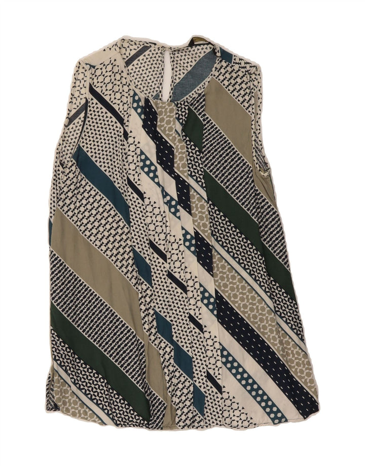 MASSIMO DUTTI Womens Sleeveless Blouse Top EU 34 2XS Multicoloured Striped Vintage Massimo Dutti and Second-Hand Massimo Dutti from Messina Hembry 