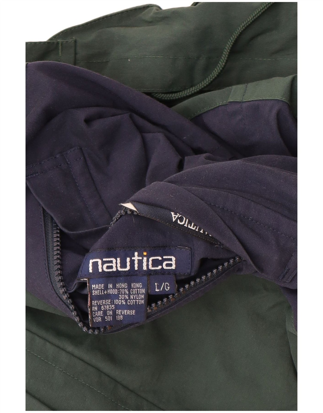 Nautica Veste réversible pour homme UK 40 Grand coton colour block multicolore
