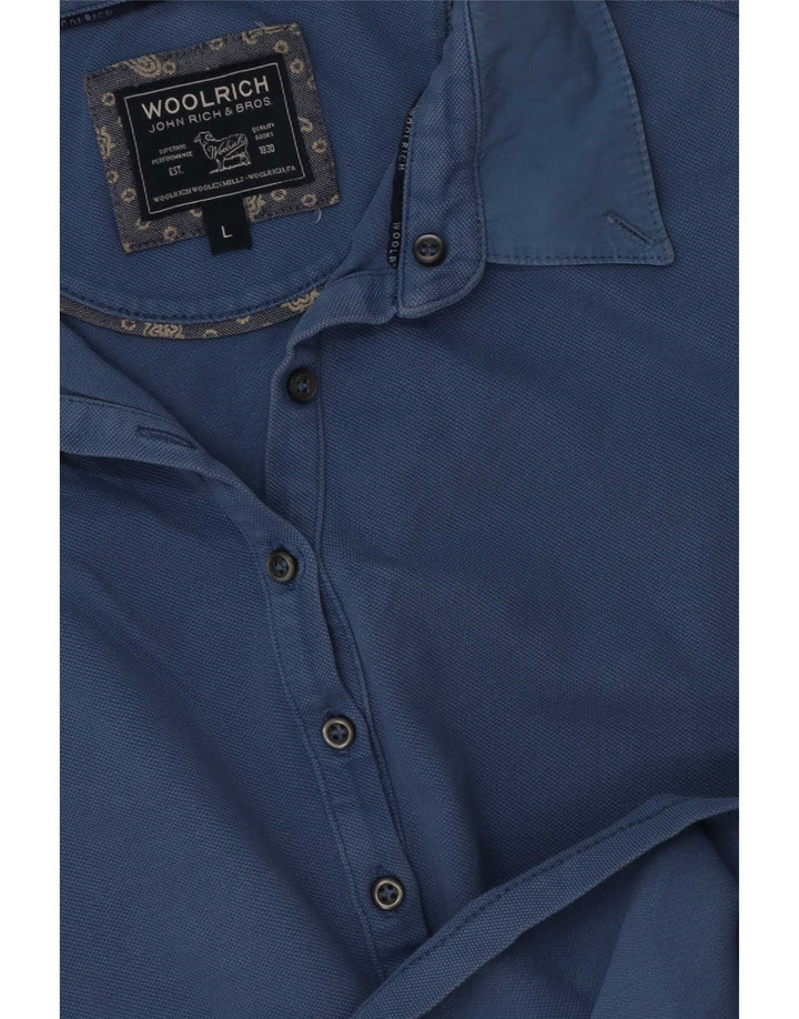 Woolrich Polo Femme UK 16 Large Bleu