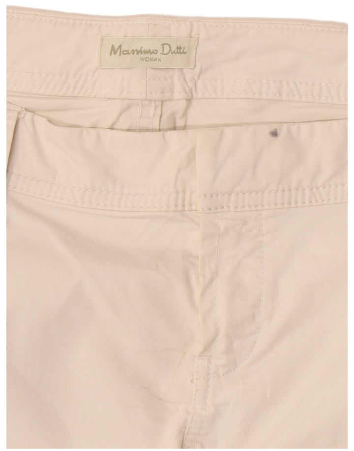 Massimo Dutti Pantalon Chino Slim Femme W32 L29 Blanc