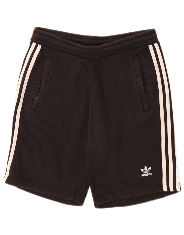 Adidas Short de sport pour homme en coton noir moyen
