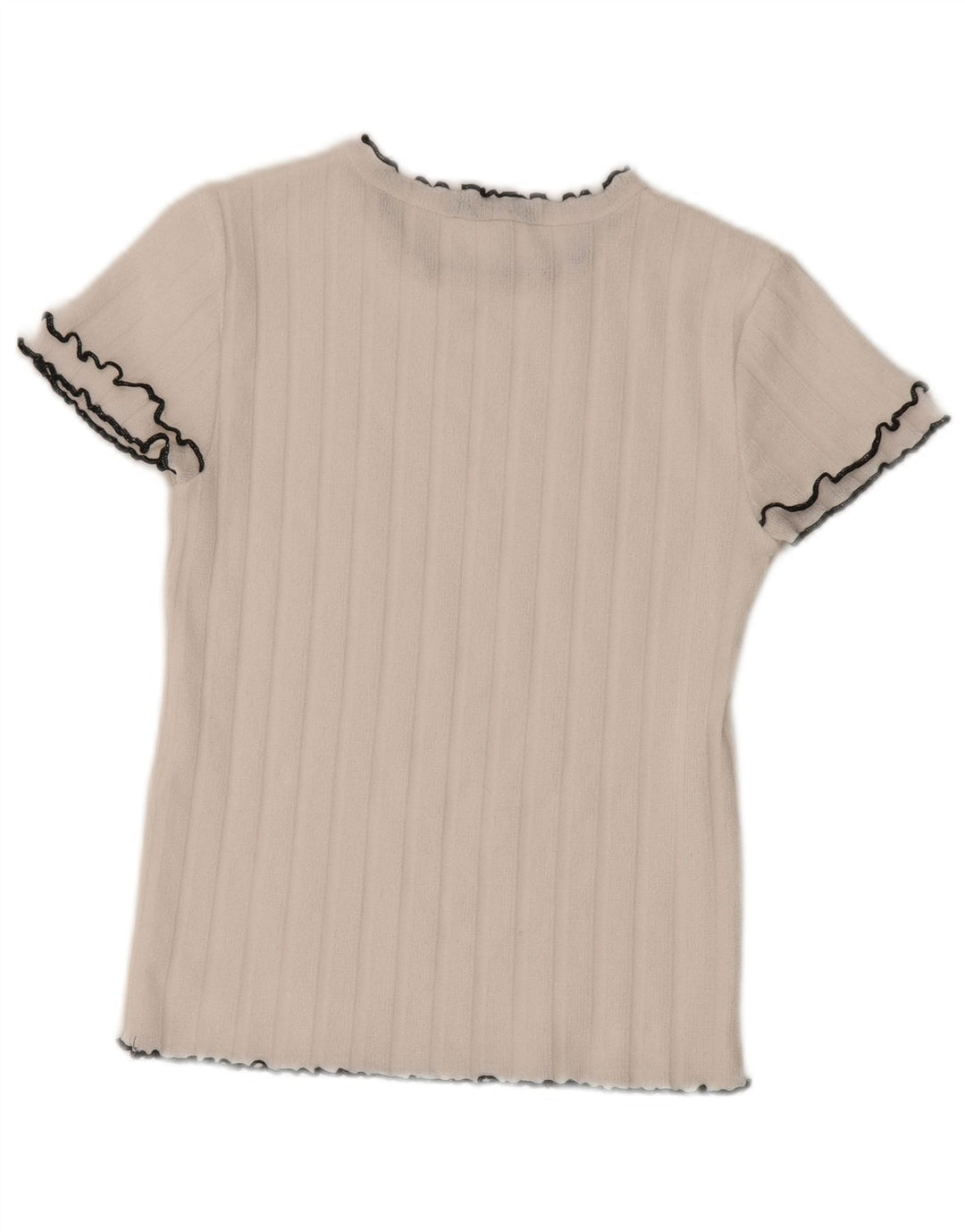 Zara Femme T-Shirt Top UK 12 Medium Blanc