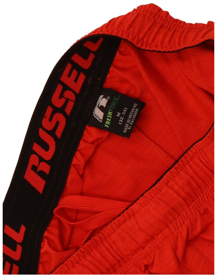 Russell Athletic Short de Sport Homme Rouge Moyen Colourblock