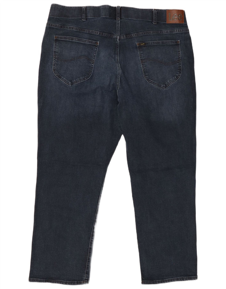 LEE Jean droit coupe décontractée pour homme W46 L30 Bleu Coton